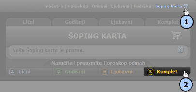 Kako da naručite Komplet Horoskop izaberi komplet horoskop